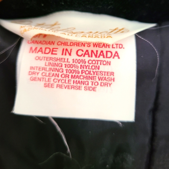 SOLD!! ⭐HOST PICK⭐  VINTAGE - Children's cotton velvet coat with separate hood. - Picture 10 of 16